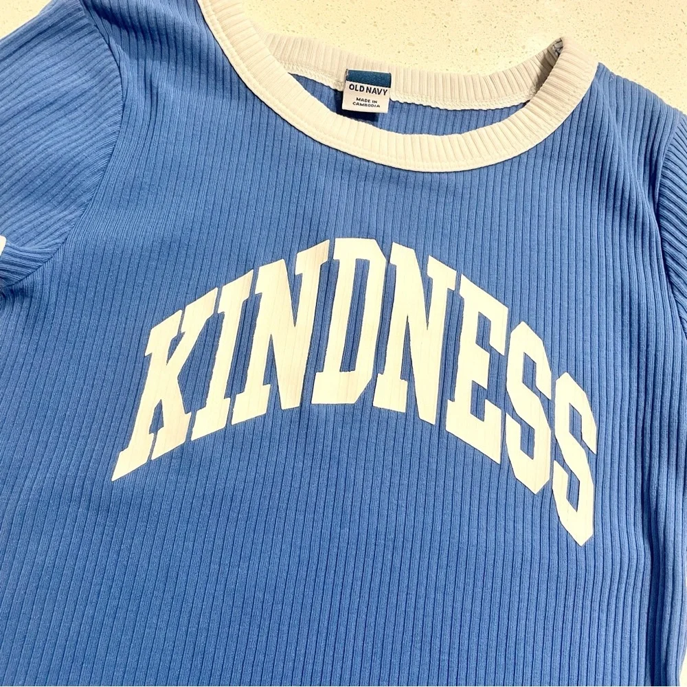 Old Navy Kindness Retro Ringer Tee